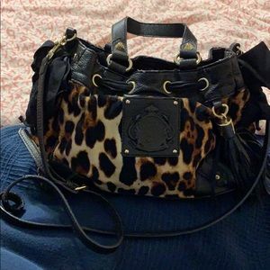 Juicy couture leopard print purse